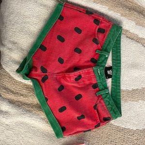 Lazy Oaf Watermelon Shorts size S